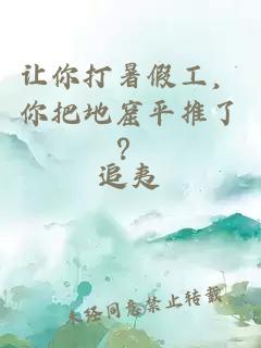 讓你打暑假工，你把地窟平推了？