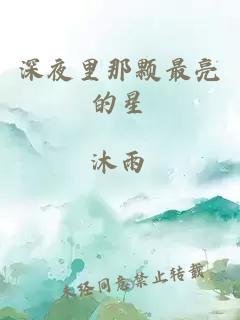 深夜里那顆最亮的星
